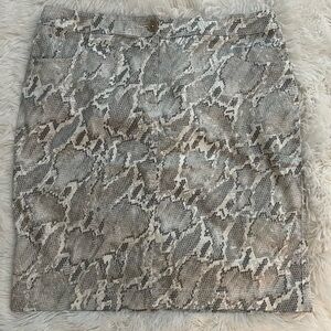 NWOT CHICOS SNAKE PRINT SKIRT SZ 1/8/MEDIUM